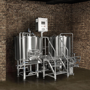 600L Combinada 2 ou 3-Vessel Beer Brewhouse Stout Beer Making Planta Venda