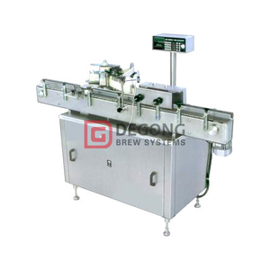 Máquina de etiquetas automatizada da etiqueta para a garrafa de vidro redonda / garrafa do ANIMAL DE ESTIMAÇÃO