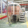2000L restaurante utilizado Red Copper Commercial 3 navios Beer Brewhouse Brewing Equipamentos para venda