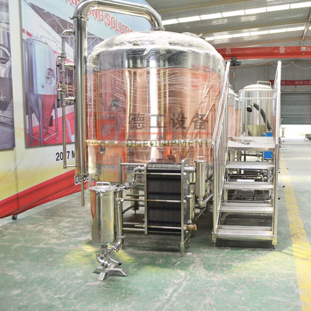 2000L restaurante utilizado Red Copper Commercial 3 navios Beer Brewhouse Brewing Equipamentos para venda