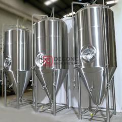 Equipamento customizável novo cónico da cervejaria do fermentador de cerveja 10BBL Jacketed para venda Colômbia