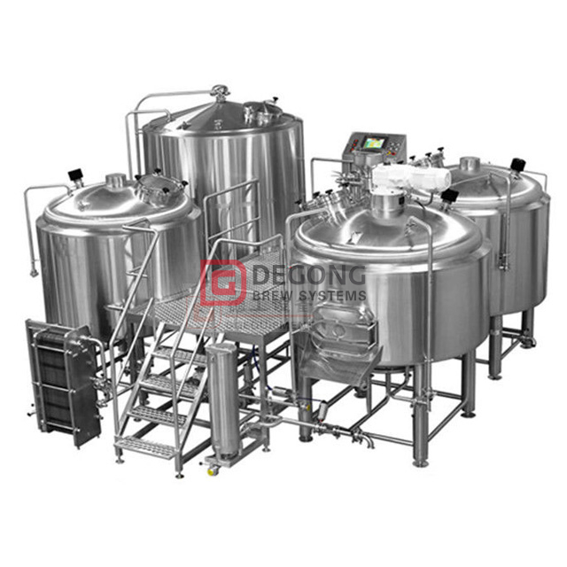 Sistema de embarcações de cerveja em aço inoxidável 1500L Listagem de equipamentos de cervejaria da embarcação 2/3/4
