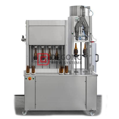 Máquina de enchimento isobárica totalmente automática da cerveja de garrafa de vidro / linha de engarrafamento para venda