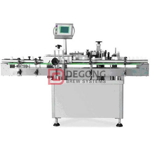 Máquina de etiquetas automatizada da etiqueta para a garrafa de vidro redonda / garrafa do ANIMAL DE ESTIMAÇÃO