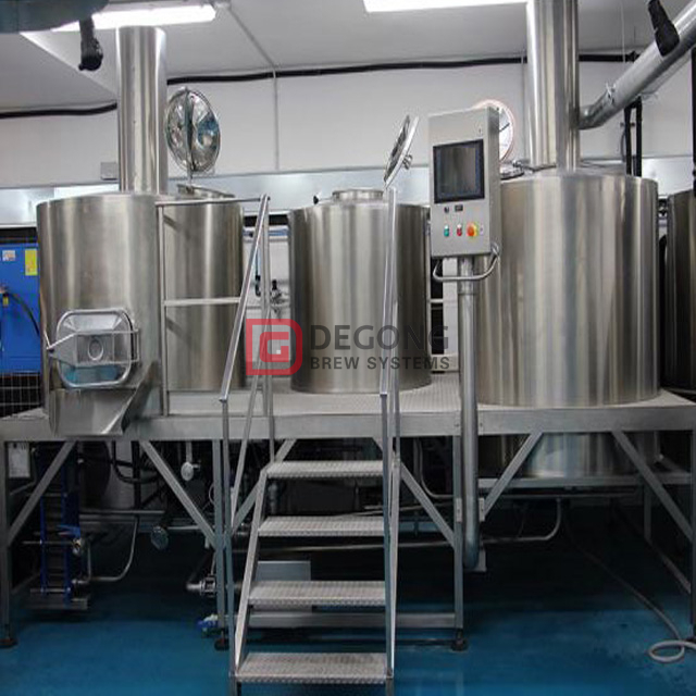 Sistema de fabricação de cerveja de malte 2000L para bebidas de grãos integrais Cervejaria de cerveja usada comercial para venda