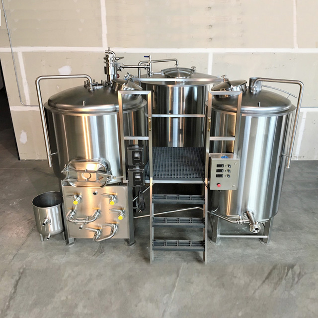 600L Combinada 2 ou 3-Vessel Beer Brewhouse Stout Beer Making Planta Venda