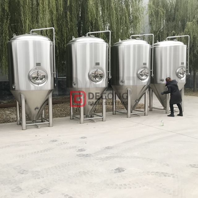 2000L equipamentos de cervejaria de cerveja em aço inoxidável três navios cervejaria aquecida a vapor com agitador de fundo para a Suécia