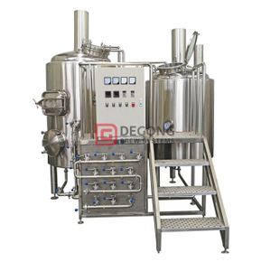 Linha de fabricação de cerveja em aço inoxidável personalizável 100L / 500L / 1000L para fabricação de cerveja artesanal em aço inoxidável na China