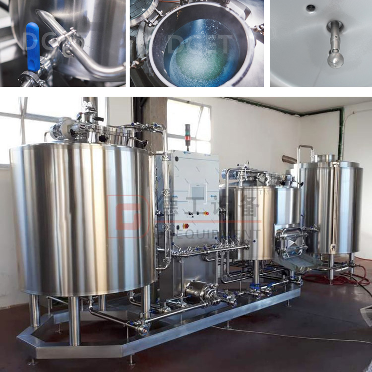 Linha de Fabricação de Cerveja Cônica SS 304 Isolada na Parede Dupla de 500 Litros com Aquecimento Elétrico e a Vapor