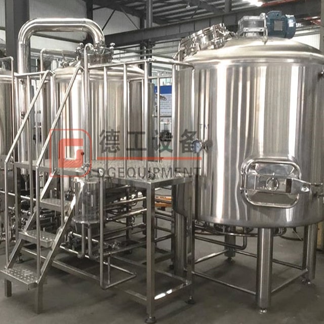Linha de Fabricação de Cerveja Cônica SS 304 Isolada na Parede Dupla de 500 Litros com Aquecimento Elétrico e a Vapor