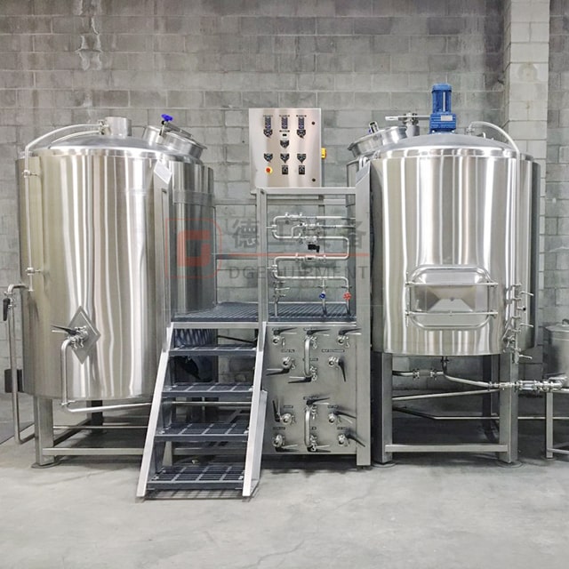 Sistema automatizado completo de cerveja artesanal 500L Equipamento de cozinha de cerveja de três potes com certificação PED