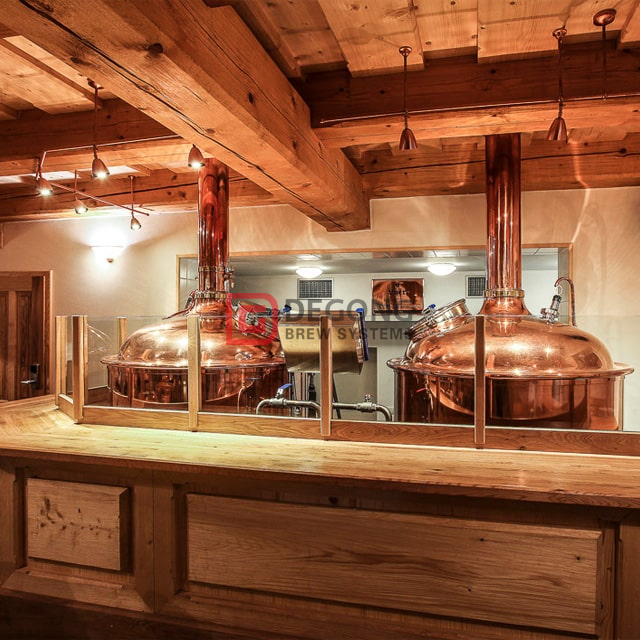 Equipamento de fabricação de cerveja de cobre vermelho 1000L Equipamento automático ou semi-automático de fabricação de cerveja para venda em Tavern