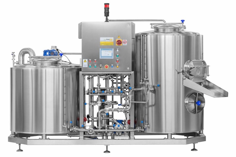 equipamento para fabrica&ccedil;&atilde;o de cerveja com sistema de tritura&ccedil;&atilde;o de cerveja de 3 navios